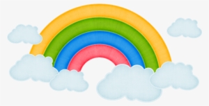 Arcoiris Con Nubes Png - Rainbow