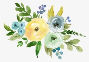 Literary Watercolor Transparent Hand Painted Flowers - Watercolor Painting