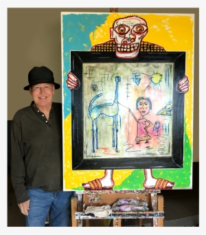 Fred Tieken “killer Bees At Mar A Lago” On View - Picture Frame