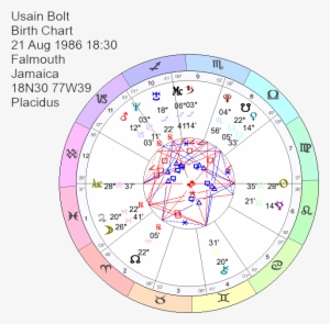 Birth Chart Of Usain Bolt - Neptune 6th House Solar Return