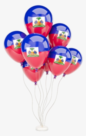 Illustration Of Flag Of Haiti - Flag Of Vietnam On Balloon