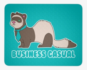 Business Casual Ferret Mousepad - Business Casual