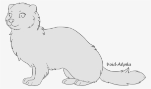 Clipart Free Stock Cat Whiskers Ferret Weasels Otter - F2u Ferret Base