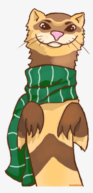 Ferret Wid A Scarf By Theonlywolf100 On Deviantart - Ferret In A Scarf