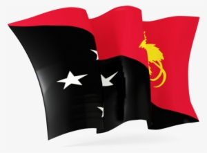 Papua New Guinea Moving Flag