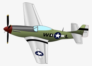 Airplane Vector - P 51 Mustang Png