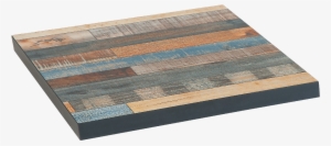 Worn Painted Finish Melamine Table Top - Paint