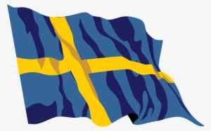 Open - Waving Swedish Flag Png