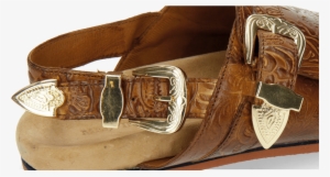 Sandals Helen 2 Floral Print Tan Buckle - Belt