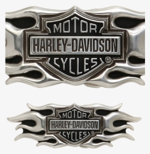 H D Flame Buckle - Harley Davidson Flame Belt Buckle, Vintage