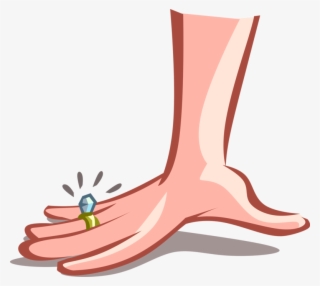 Diamond Ring, Hand Royalty Free Vector Clip Art Illustration - Hand With A Ring Cartoon