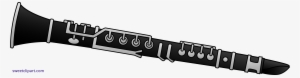 Image Black And White Stock Clarinet Clipart - Clarinet Clipart