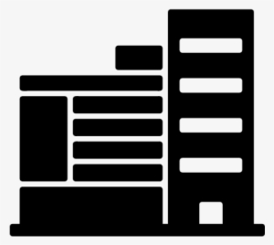 Buildings Of Straight Lines Vector - Icono Dos Edificios