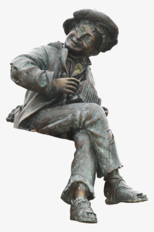 Musician, Sculpture, Sitting, Bronze, Bronze Statue - Bronze