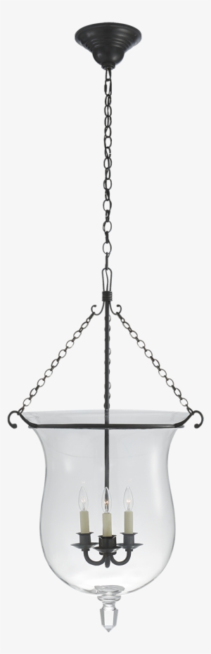 Julianne Large Smoke Bell Pendant Bronze - Pendant Light