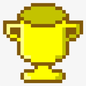 Gold Trophy - Pixel Art Deadpool Logo