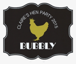 Set Of 4 Hen Silhouette Bottle Labels - Set Of 12+ Hen Silhouette Personalised Hen Party Stickers