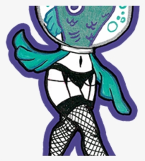 Reverse Mermaid Sticker - Mermaid