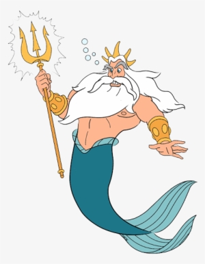 Back To The Little Mermaid Clip Art Menu - King Triton Little Mermaid