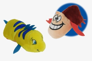 5" Disney Little Mermaid, Flounder To Sebastian Flipazoo - The Little Mermaid