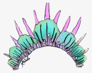 Crown Clipart Basketball - Drawings Of Mermaid Crowns