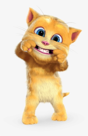 Characters Ginger21 - Talking Tom And Friends Ginger - 446x662 Png 