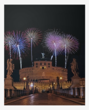 Castillo De San Angelo Con Fuegos Artificiales - Castel Sant'angelo