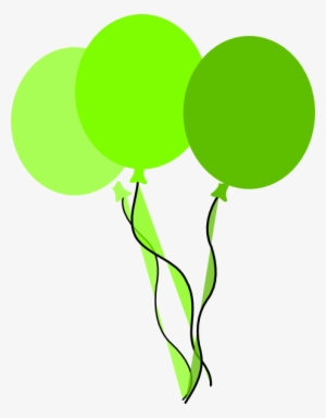 Pink Balloons Clipart - Green Birthday Cake Clipart