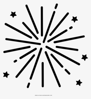 Dibujo De Fuegos Artificiales Para Colorear - Pot Leaf In Circle