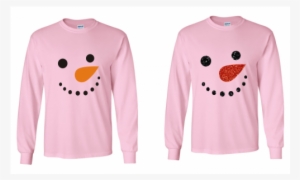 Snowman Face Long Sleeved T Shirt - Alpha Sigma Tau Patch Seal Long Sleeve T-shirt