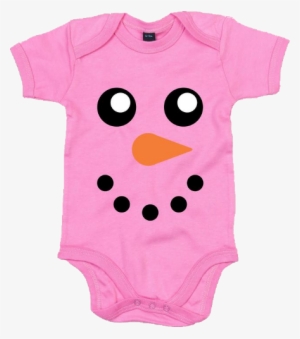 Snowman Face Babygrow - Infant Bodysuit