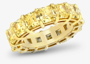 Radiant Fancy Yellow Diamond Band - Bling-bling