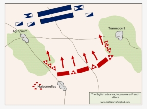 Important Foothold In The - Map Of The Battle Of Agincourt