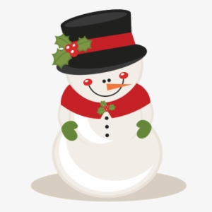Christmas Snowman Scrapbook Clip Art Christmas Cut - Cute Christmas Clipart Png