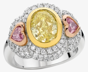 Previous - Trilogy Rings Pink Diamonds