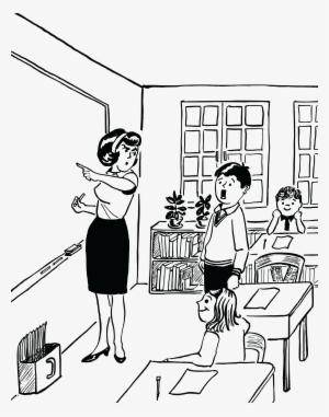 , , - Teacher And Student Drawing