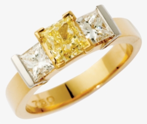 Princess Cut Trilogy Diamond Ring - Engagement Ring