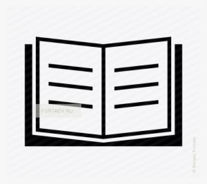 Vector Icon Of Opened Handbook - Manual Vector