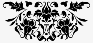 Monogram Letters - Boston Warehouse Black And White Bold Rococo Print