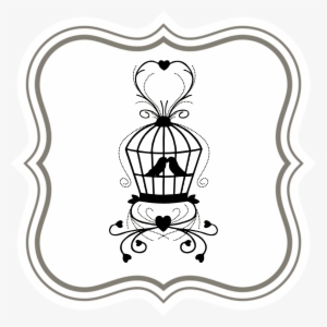 Tag Bird Cage Label Drawing 1485618 - Scrap Book Clipart Transparent Background