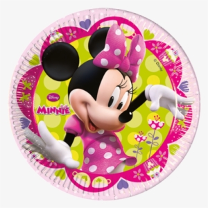 Disney Minnie Party Paper Plates - 8 Disney Minnie's Bow-tique Pink Paper Party Plates