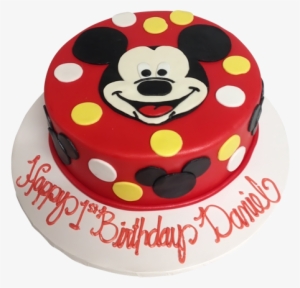 Cute Mickey Mouse Cake - Mickey Mouse Cakes Png