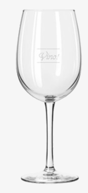 Libbey Decorated 16 Oz Vina -libbey - Black And White Wine Glass