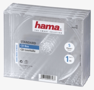 Standard Cd Jewel Case, Pack Of 5, Transparent - Hama Cd Box Transparent 5-pack