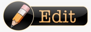 Black And White Download Button Clipart One Object - Edit Button Image Png