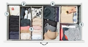 Organized Lingerie Drawer - Eye Shadow