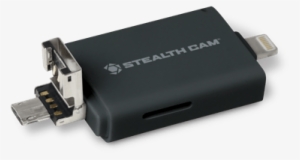 Triple Connection Memory Card Reader - Stealth Cam Triple Card Reader | Accessories | Bushwear