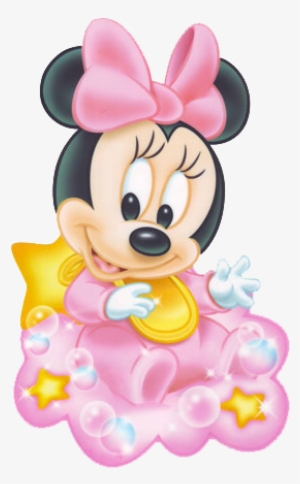 Baby Minnie Sit On Cloud - Invitaciones De Minnie Bebe