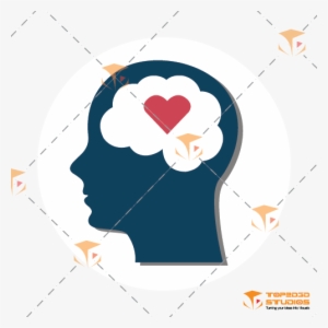 Loving Brain Icon - Logo