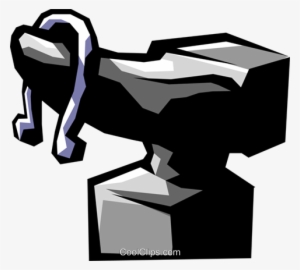 Anvil And Horseshoe Royalty Free Vector Clip Art Illustration - Yunque Dibujo